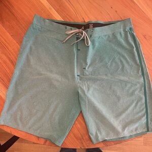 Outerknown Teal Men's Swim Board Shorts